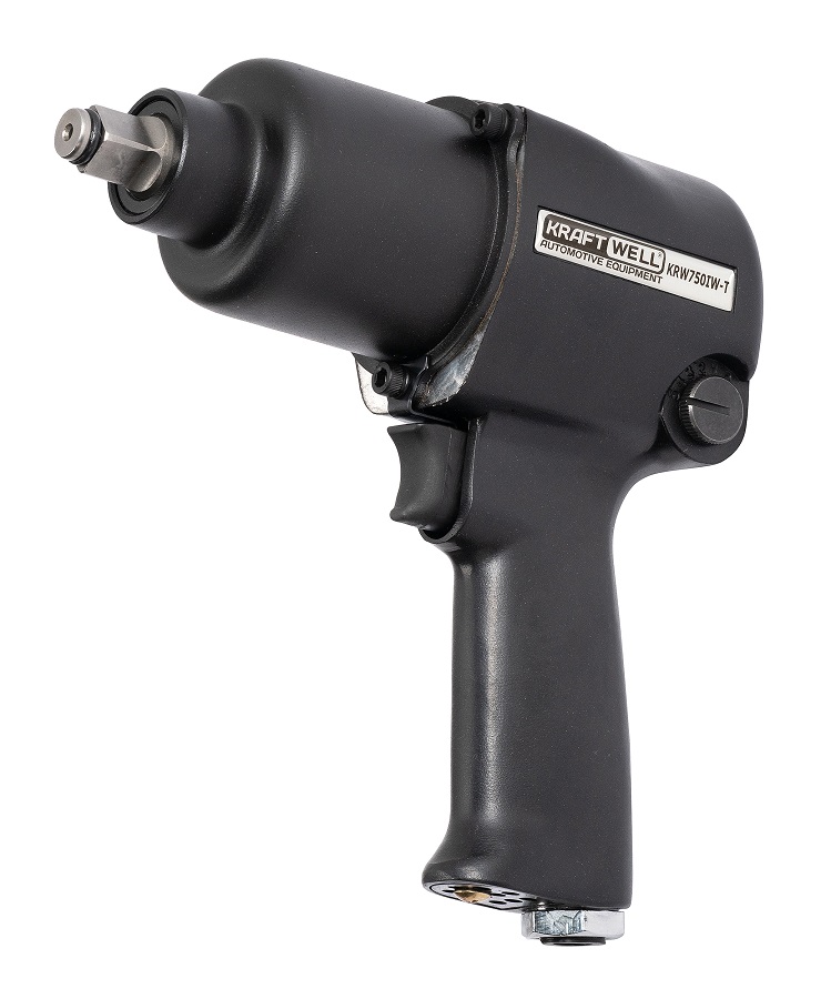 KraftWell KRW750IW-T Гайковерт пневматический 1/2", 780 Нм с комплектом ударных головок