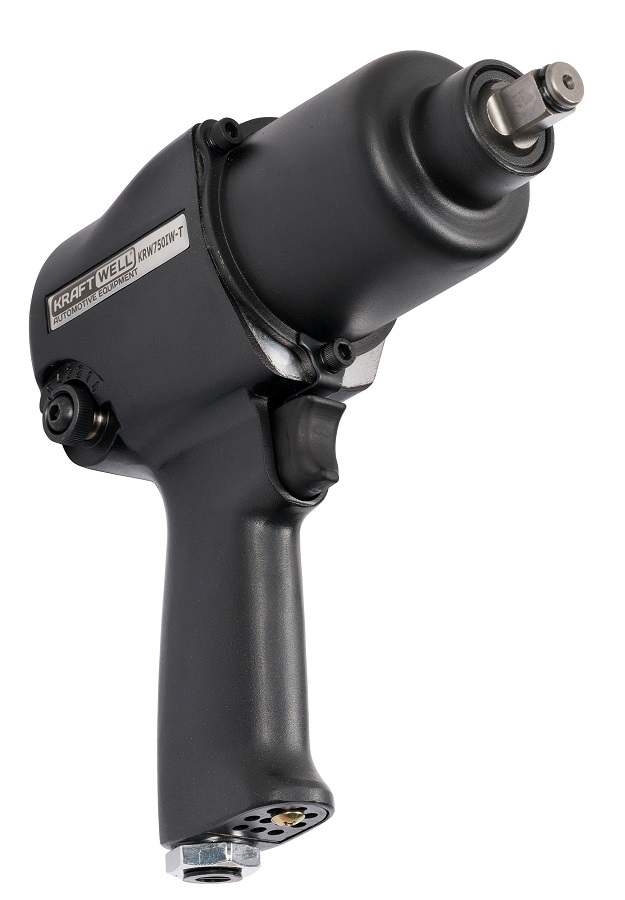 KraftWell KRW750IW-T Гайковерт пневматический 1/2", 780 Нм с комплектом ударных головок