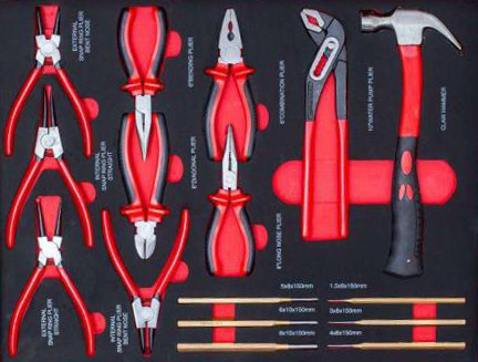 KraftWell KRW-TTG+SET157 Тележка профессиональная с 5 ящиками+ПОДАРОК инструмент 157 предметов