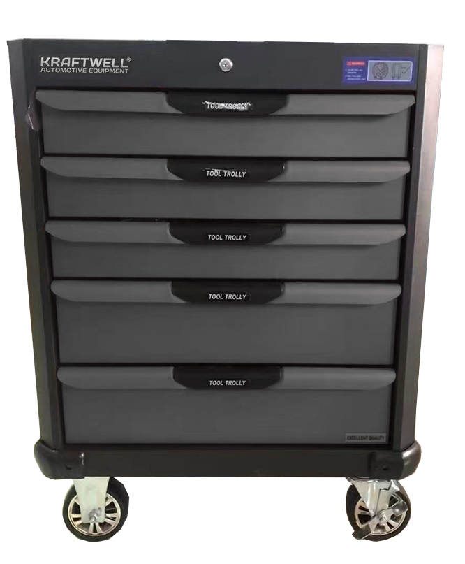 KraftWell KRW-TTG+SET157 Тележка профессиональная с 5 ящиками+ПОДАРОК инструмент 157 предметов