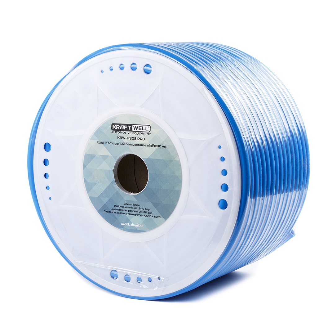 KraftWell KRW-HS0812PU/1 Шланг полиуретановый 8X12 мм, 1 м