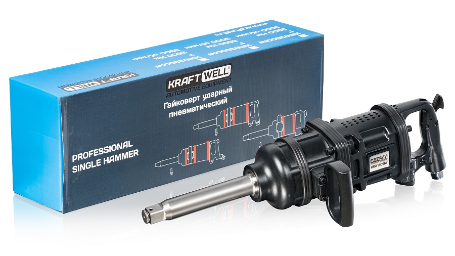 KraftWell KRW5500IW Гайковерт пневматический 1", 5500 Нм