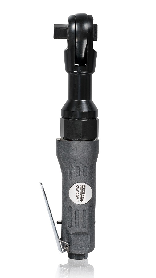 KraftWell KRW12RW-T Пневматическая трещотка 1/2",  с набором головок в кейсе