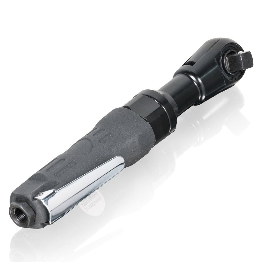 KraftWell KRW12RW-T Пневматическая трещотка 1/2",  с набором головок в кейсе