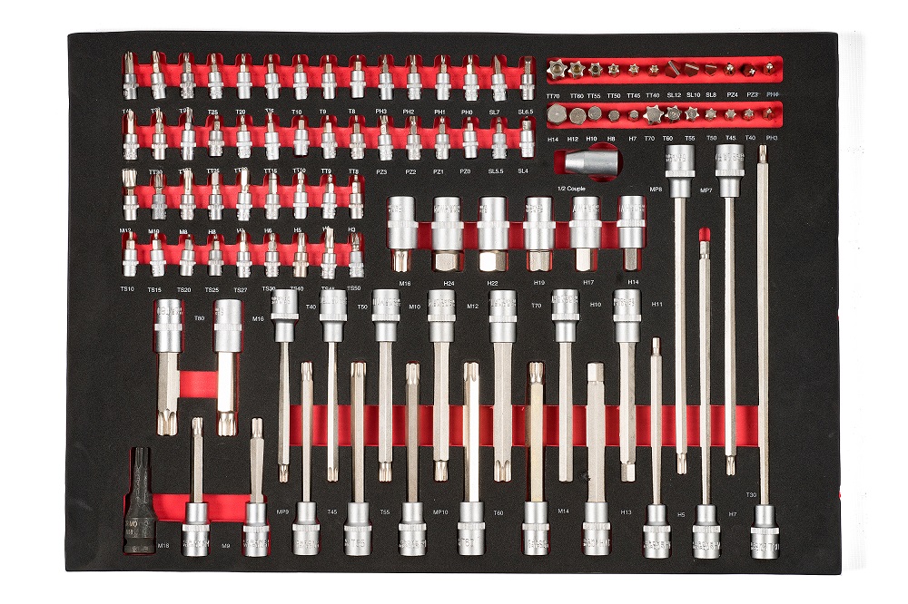 KraftWell KRW-TTB+SET277 Тележка профессиональная с 7 ящиками+ПОДАРОК инструмент 277 предметов