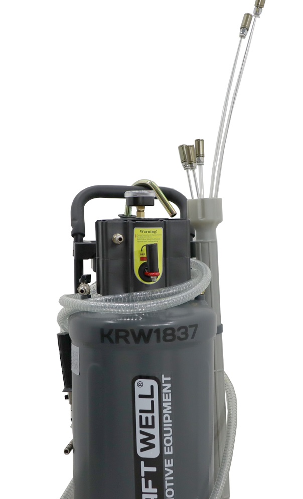 KraftWell KRW1837 Установка для откачки масла и антифриза, 30 л