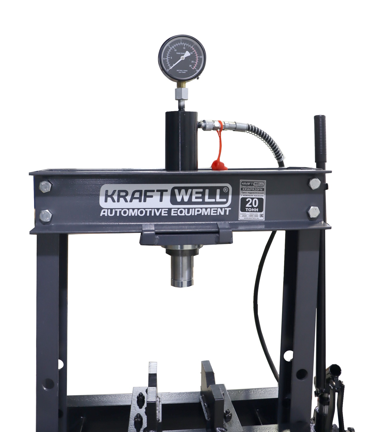 KraftWell KRWPR20FN Пресс 20 т. с ручным и ножным приводом