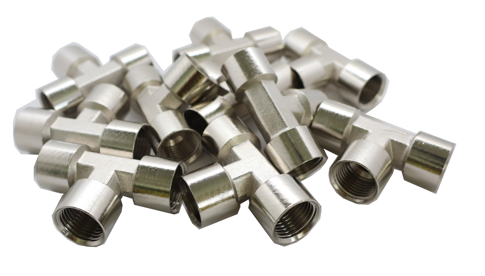 KraftWell KRW-TT12F3-10 Тройник резьбовой Т-образный F1/2" - F1/2" - F1/2", 10 шт