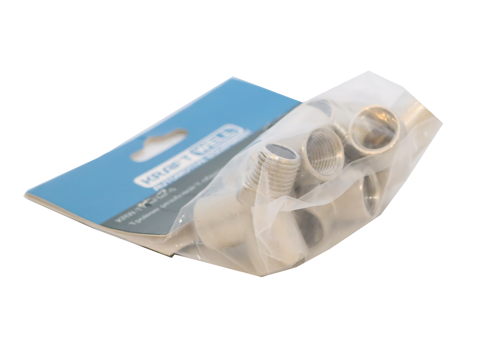 KraftWell KRW-TY14FMF-5 Тройник резьбовой Y-образный F1/4" - M1/4" - F1/4", 5 шт