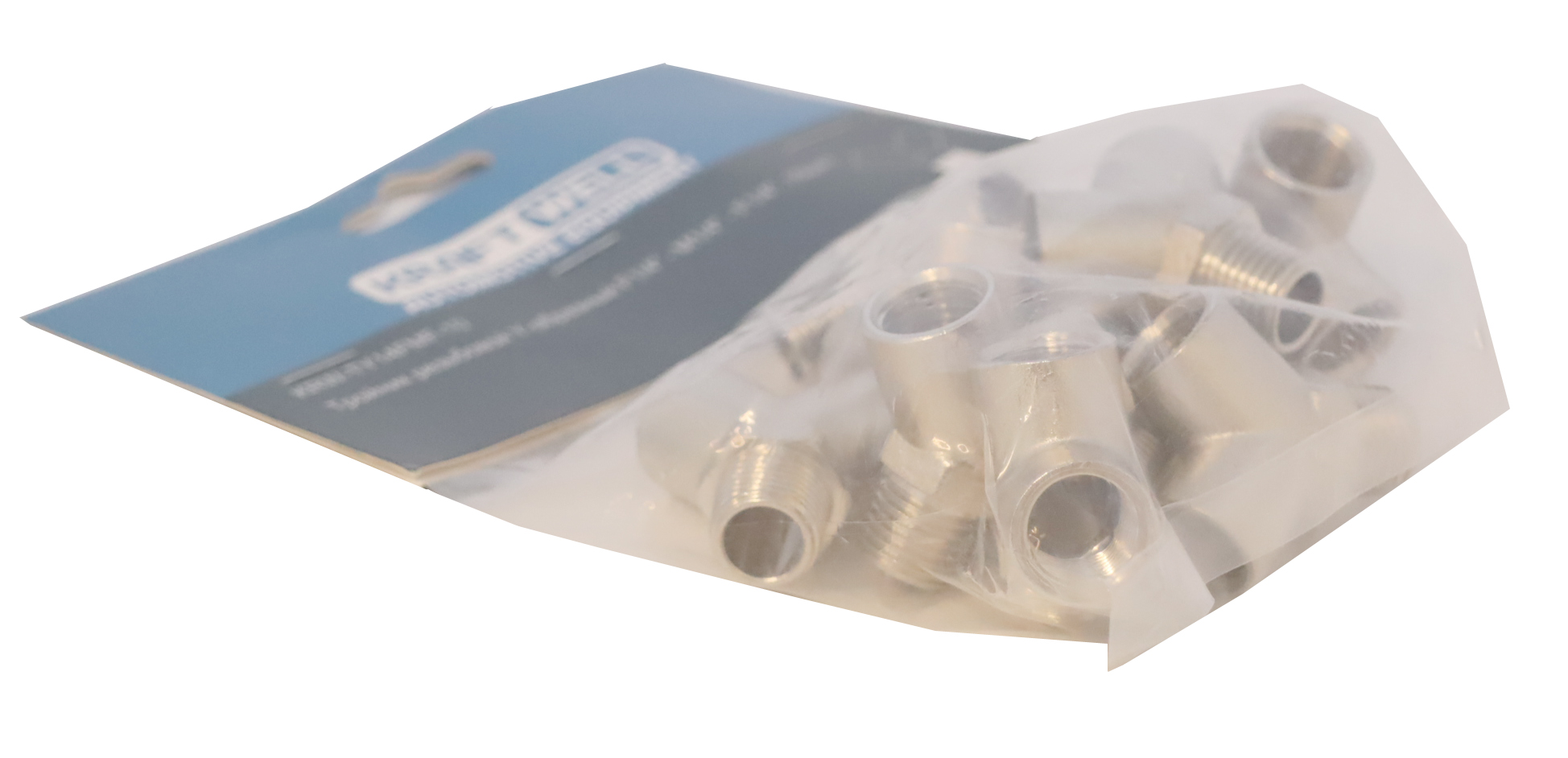 KraftWell KRW-TY14FMF-10 Тройник резьбовой Y-образный F1/4" - M1/4" - F1/4", 10 шт