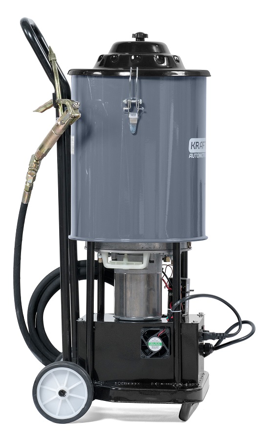 KraftWell KRW1798.EN Нагнетатель солидола с электроприводом, 220В, 20 л.